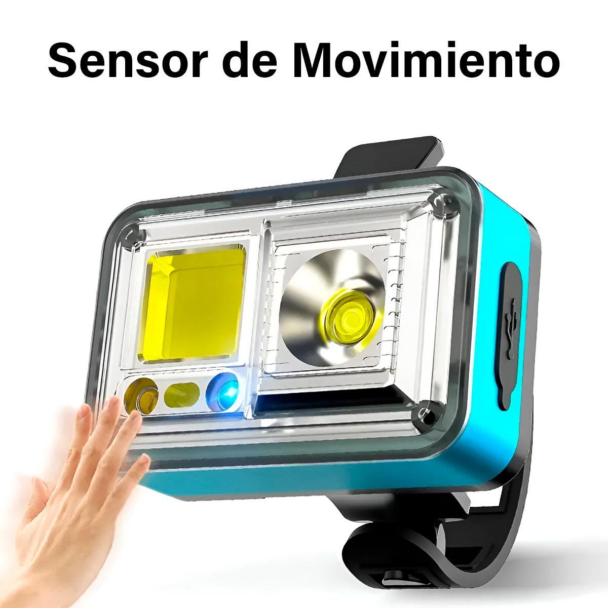Luz Bicicleta 7 Modos Recargable - Imagen 2